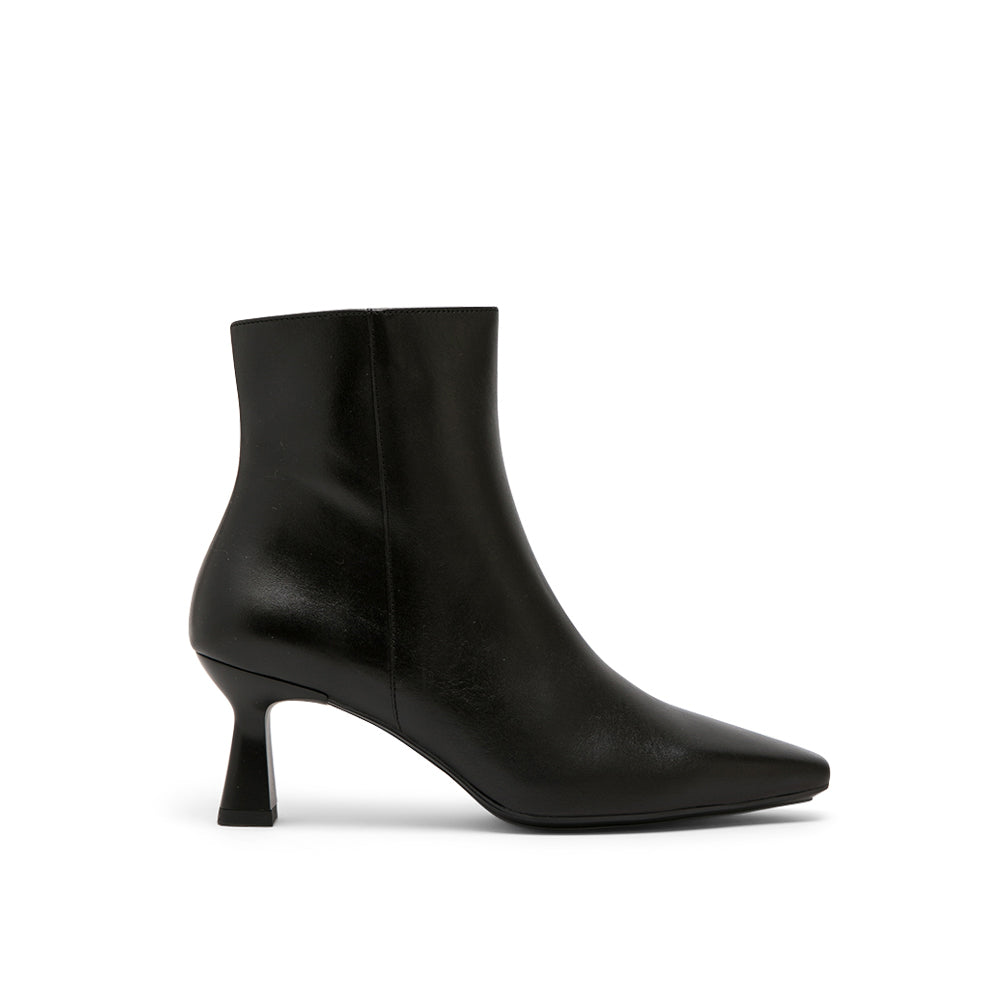 stiletto leather ankle boots
