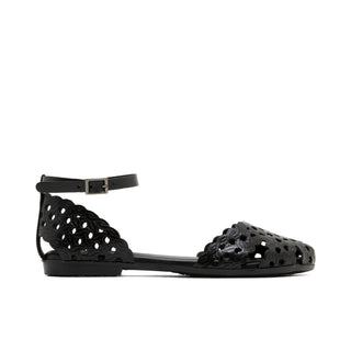 SANDALIA PLANA PIEL ARIA NEGRO