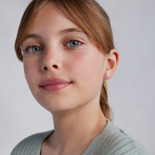 LUXENTER Zuga白色珍珠耳环 18K黄金电镀 西班牙轻奢珠宝品牌 气质百搭送礼推荐