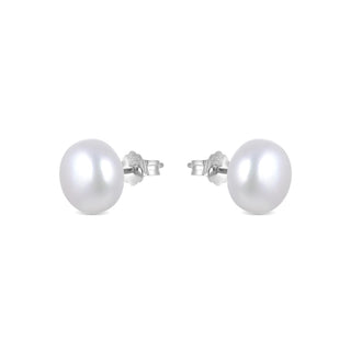 Pendientes Básico Plata de Ley - 12mm - Sajio BLANCO-BLANCO