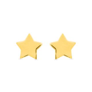 Pendientes de Plata de Ley 925 acabados en oro amarillo 18K - Essential-gris