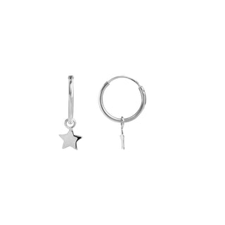 Pendientes de Plata de Ley 925 acabados en rodio - Essential-gris