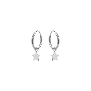 Pendientes de Plata de Ley 925 acabados en rodio - Essential-gris