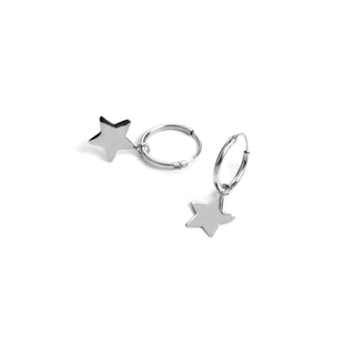 Pendientes de Plata de Ley 925 acabados en rodio - Essential-gris