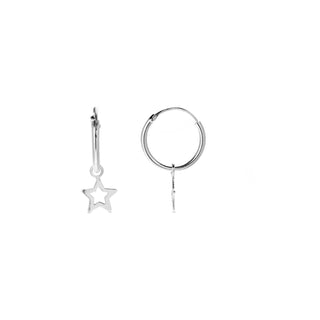 Pendientes de Plata de Ley 925 acabados en rodio - Essential-gris