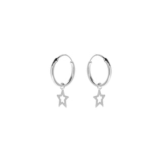 Pendientes de Plata de Ley 925 acabados en rodio - Essential-gris