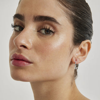 Pendientes de Plata de Ley 925 acabados en rodio - Essential-gris