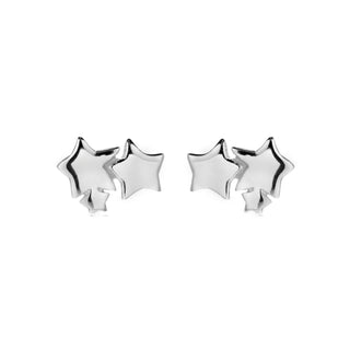 Pendientes de Plata de Ley 925 acabados en rodio - Essential-gris