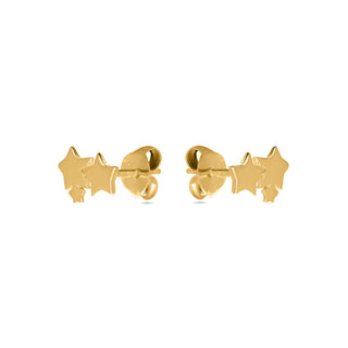 Pendientes de Plata de Ley 925 acabados en oro amarillo 18K - Essential-amarillo