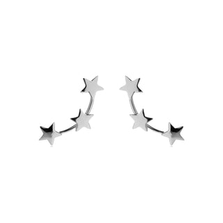 Pendientes de Plata de Ley 925 acabados en rodio - Essential-gris
