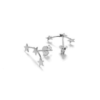 Pendientes de Plata de Ley 925 acabados en rodio - Essential-gris