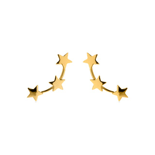 Pendientes de Plata de Ley 925 acabados en oro amarillo 18K - Essential-amarillo
