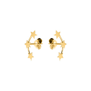 Pendientes de Plata de Ley 925 acabados en oro amarillo 18K - Essential-amarillo