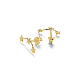 Pendientes de Plata de Ley 925 acabados en oro amarillo 18K - Essential-amarillo