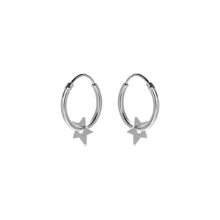 Pendientes de Plata de Ley 925 acabados en rodio - Essential-gris