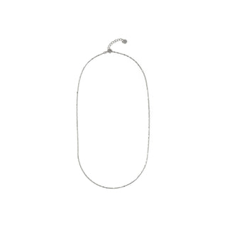 Cadena de 42cm de Plata de Ley 925 acabado en rodio - Sumga-gris
