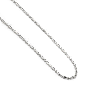 Cadena de 42cm de Plata de Ley 925 acabado en rodio - Sumga-gris