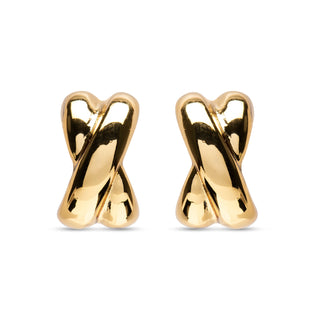 Pendientes acabados en oro amarillo 18K - Kuvuca-amarillo