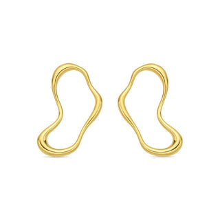 Pendientes acabado en oro amarillo de 18k - Dravor-Dorado