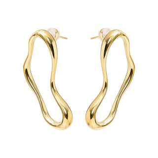 Pendientes acabado en oro amarillo de 18k - Dravor-Dorado