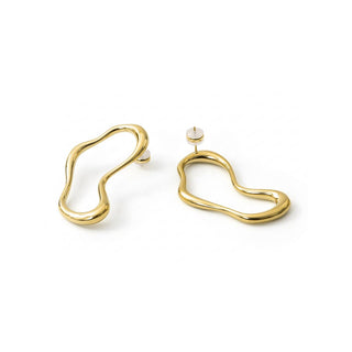 Pendientes acabado en oro amarillo de 18k - Dravor-Dorado