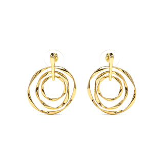 Pendientes acabado en oro amarillo 18k - Daban-amarillo