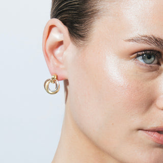 Pendientes acabado en oro amarillo 18k - Zenrah-amarillo