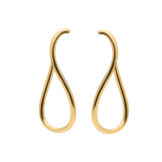 Pendientes acabado en oro amarillo 18k - Lankal-amarillo