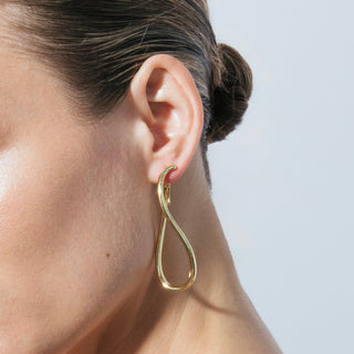 Pendientes acabado en oro amarillo 18k - Lankal-amarillo
