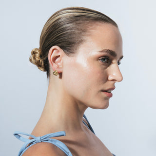 Pendientes acabado en oro amarillo 18k - Atoe-amarillo
