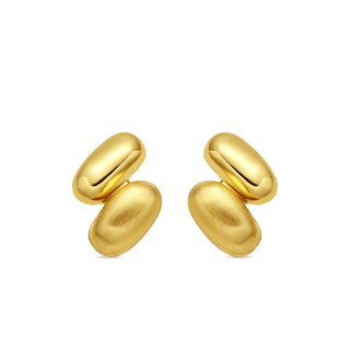 Pendientes acabado en oro amarillo de 18k - Jiola-Dorado