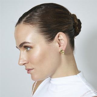Pendientes acabado en oro amarillo de 18k - Jiola-Dorado