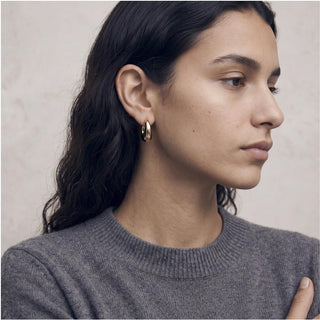 Pendientes Nurba acabado oro amarillo 18k - Nurba-NEGRO