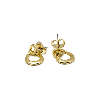 Pendientes acabados en oro amarillo 18K - Jomo-amarillo