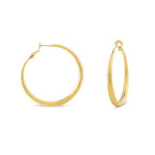Pendientes de 41mm de diámetro acabado Oro Amarillo de 18K - Sira-amarillo