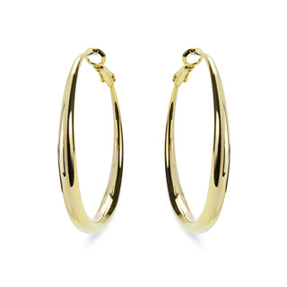 Pendientes de 41mm de diámetro acabado Oro Amarillo de 18K - Sira-amarillo