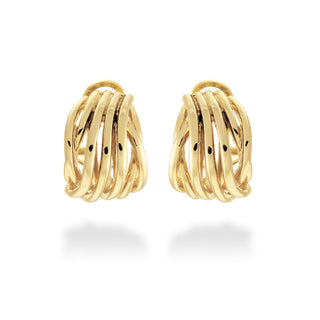 Pendientes acabados en oro amarillo 18K - Goga-amarillo