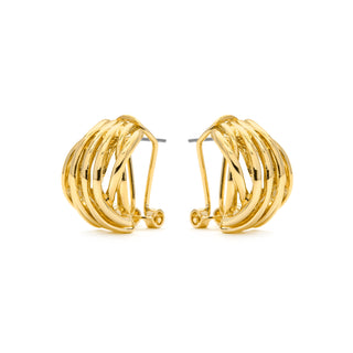Pendientes acabados en oro amarillo 18K - Goga-amarillo