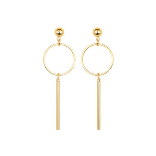 Pendientes acabados en oro amarillo 18K - Coion-amarillo