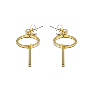Pendientes acabados en oro amarillo 18K - Coion-amarillo