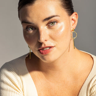 Pendientes acabados en oro amarillo 18K - Coion-amarillo