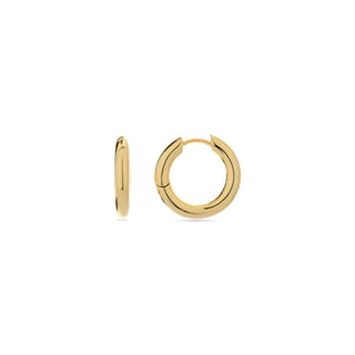 Pendientes de 12mm de diámetro acabado Oro Amarillo de 18K - Sinem-amarillo