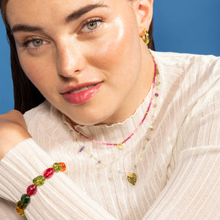 Pendientes de 12mm de diámetro acabado Oro Amarillo de 18K - Sinem-amarillo
