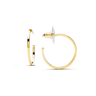 Pendientes de 27mm de diámetro acabado Oro Amarillo de 18K - Baal-amarillo
