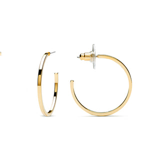 Pendientes de 20mm de diámetro acabado Oro Amarillo de 18K - Tellahe-amarillo