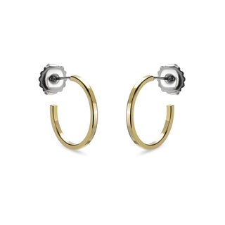 Pendientes de 20mm de diámetro acabado Oro Amarillo de 18K - Tellahe-amarillo