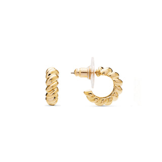 Pendientes acabados en oro amarillo 18K - Tomven-amarillo