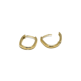 Pendientes de 14mm de diámetro acabado Oro Amarillo de 18K - Wiselu-amarillo
