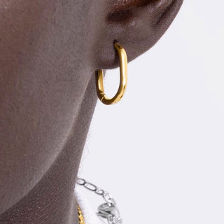 Pendientes de 14mm de diámetro acabado Oro Amarillo de 18K - Wiselu-amarillo
