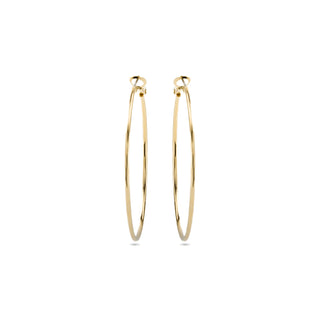 Pendientes de 50mm de diámetro acabado Oro Amarillo de 18k - Kelxo-amarillo